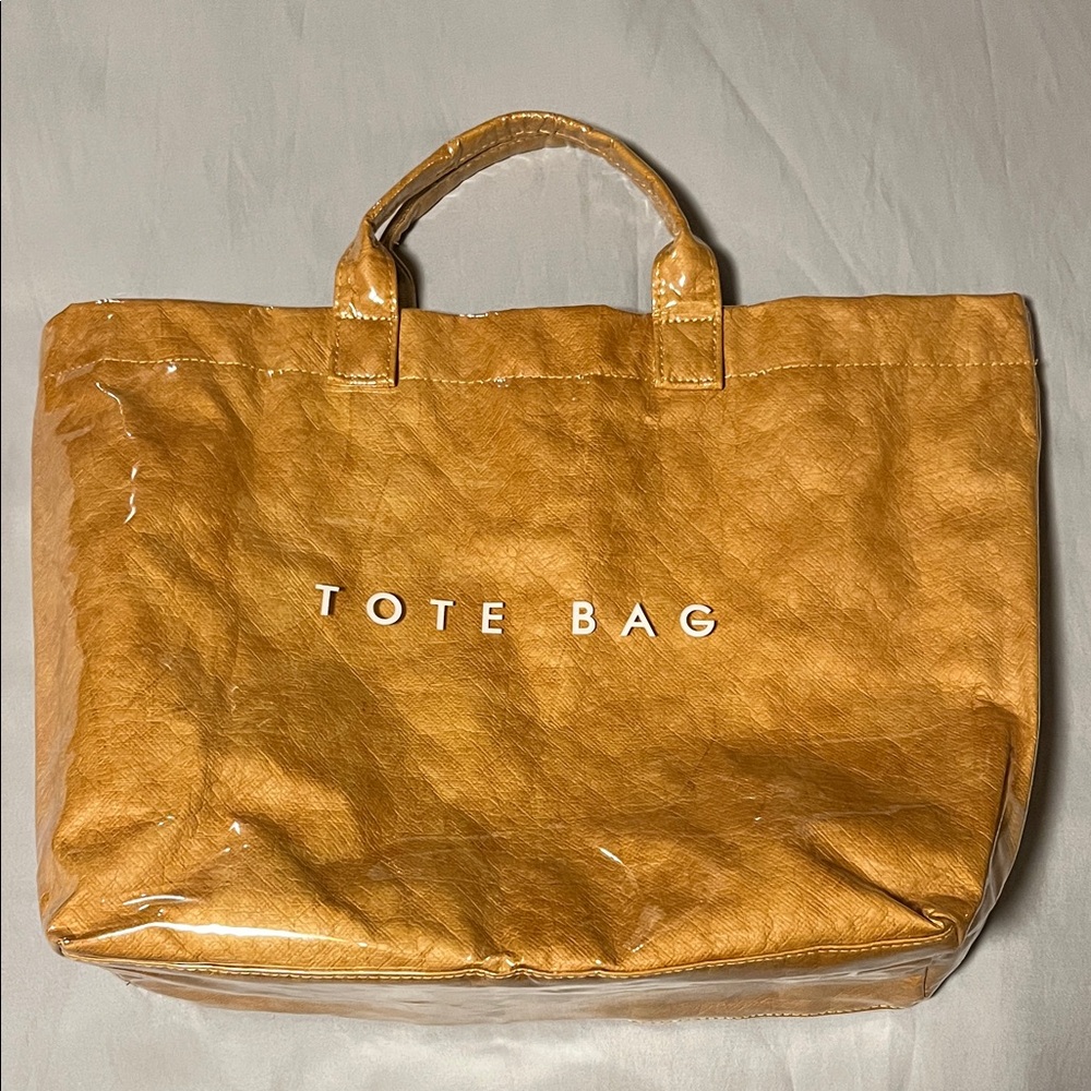 Gold Yellow Solid Sturdy Large Capacity Tote Bag Handbag Brand New Use for gifts
